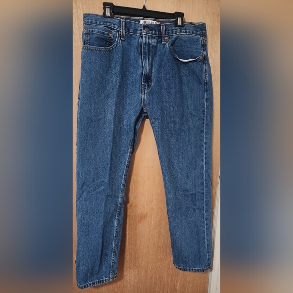 Levis Mens 505 Regular Fit Jeans 38x32 - Picture 1 of 4